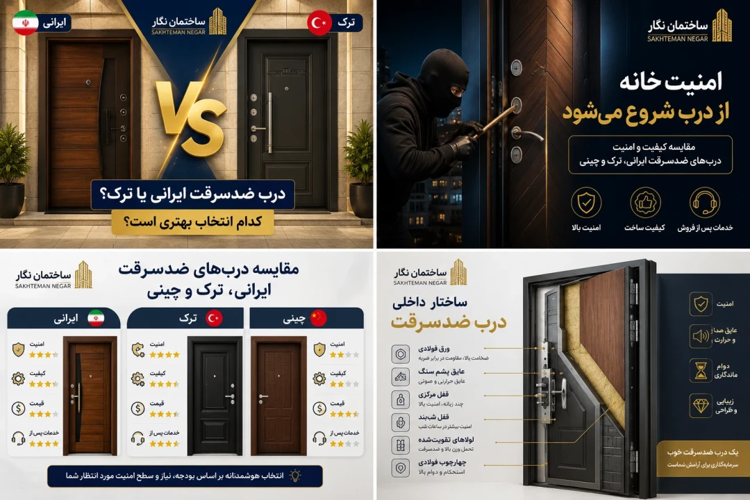 درب ضدسرقت ایرانی یا ترک؟ کدام انتخاب بهتری است؟