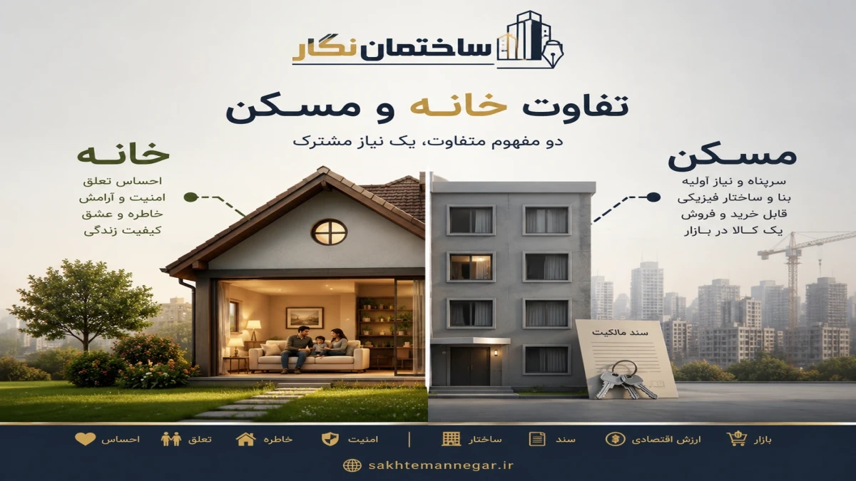 تفاوت خانه (Home) و ساختمان (House) چیست؟ راهنمای کامل برای خریداران و سازندگان