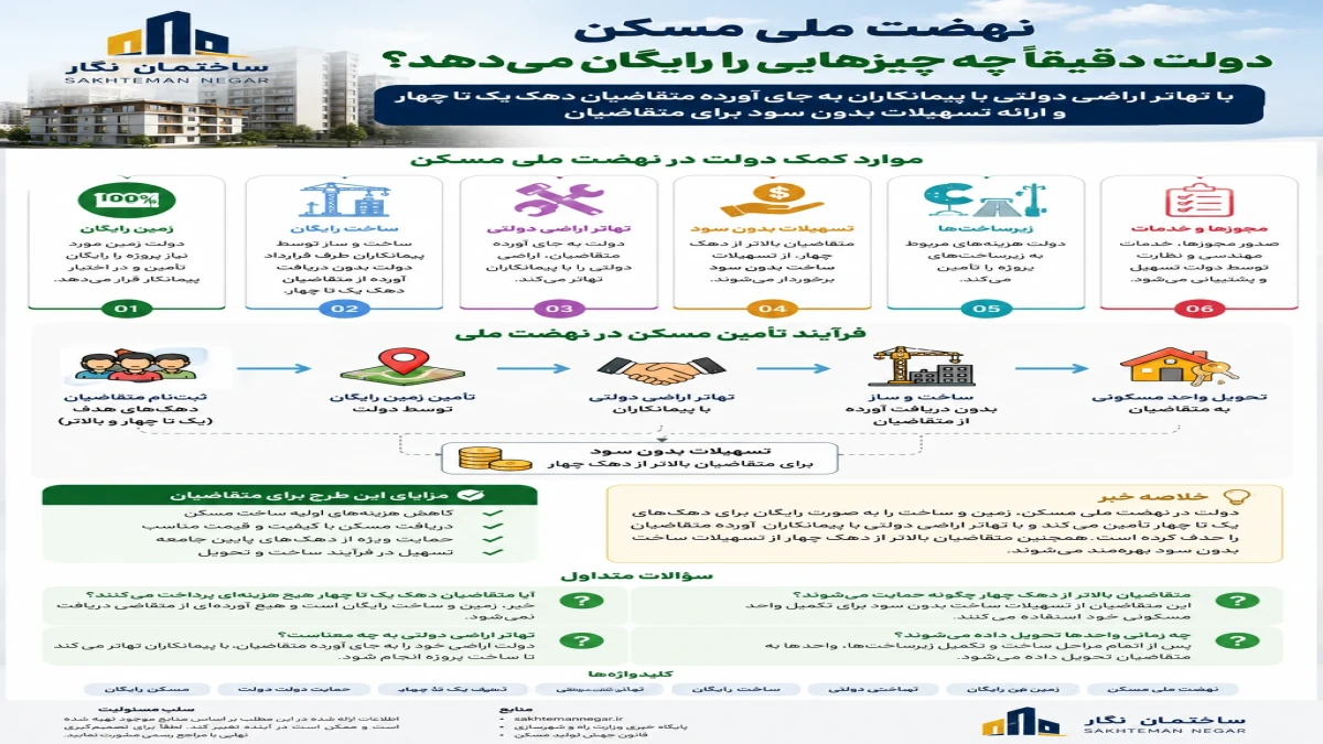 راهنمای جامع متقاضیان طرح نهضت ملی مسکن؛ -قسمت دوم-  دولت دقیقاً چه کمک‌هایی به متقاضیان می‌کند؟