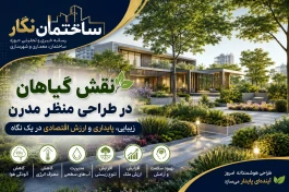 نقش گیاهان در طراحی منظر مدرن؛ چگونه انتخاب هوشمندانه پوشش گیاهی ارزش پروژه‌های معماری را افزایش می‌دهد؟