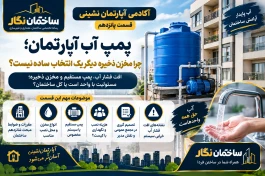 آکادمی آپارتمان‌نشینی ساختمان نگار .قسمت پانزدهم. پمپ آب آپارتمان؛ چرا مخزن ذخیره دیگر یک انتخاب ساده نیست؟